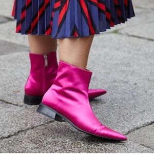 Zara Pink Ankle Boots